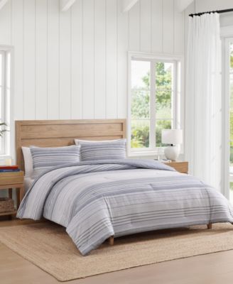 Tommy Hilfiger Bold Stripe Textured Cotton Comforter Set