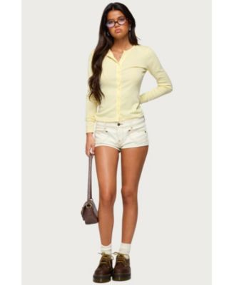 Women's Maeva Button Up Pointelle Top