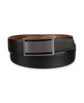 Men's 2-In-1 Reversible Plaque Buckle Belt, Macy's Exclusive