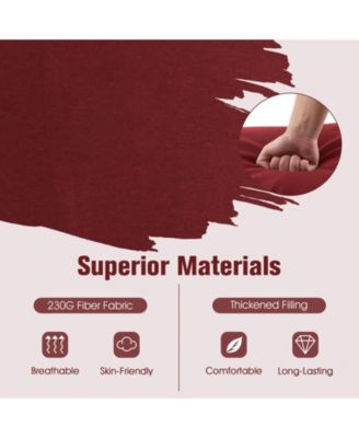 2PCS Patio Lounge Chair Recliner Chair w/ 3-Position Adjustable Backrest & Cushion