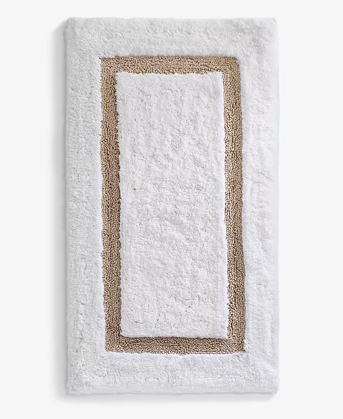 Hotel Collection Linea Cotton Bath Rug, 20" x 34"