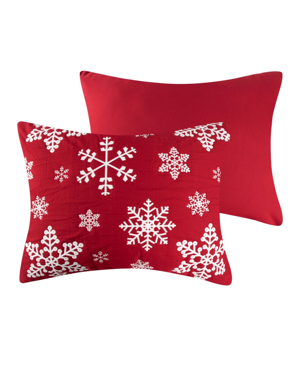 Greenland Home Fashions Snowflakes Holiday Matelasse 2-pc. Coverlet Set, Twin In Red