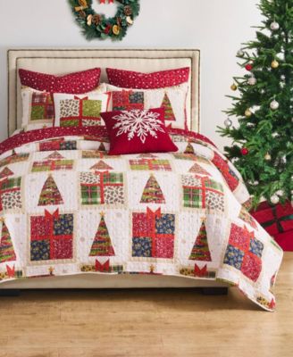 Deck the Halls Holiday 3-Pc. Quilt Set, King