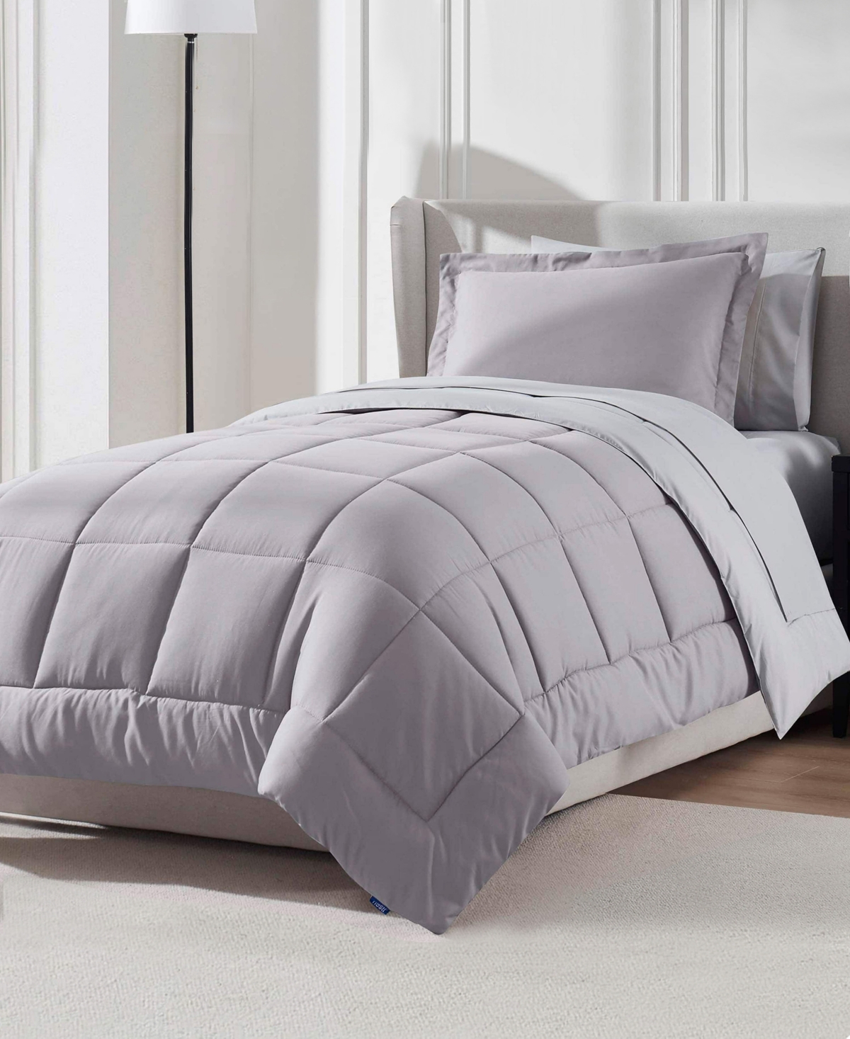Nestl Luxury Soft Reversible 5-pc. Comforter Set, Twin Xl In Purple