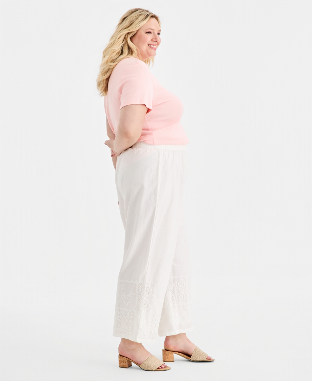 Style & Co Plus Size Patchwork Pull-On Pants