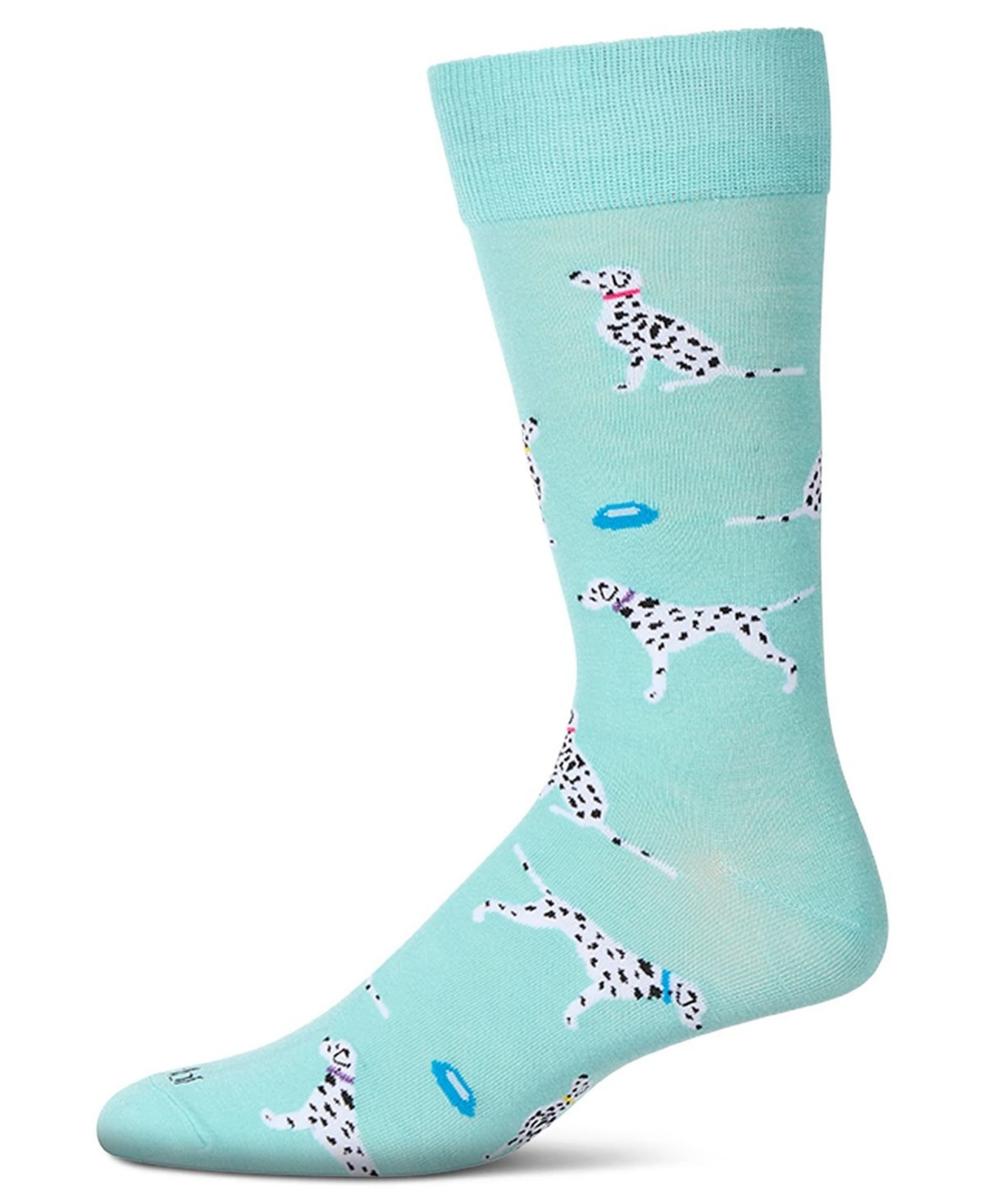 MeMoi Men's Dalmatian Crew Socks