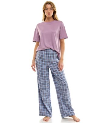Women's Open Leg Flannel Sleepwear Pants