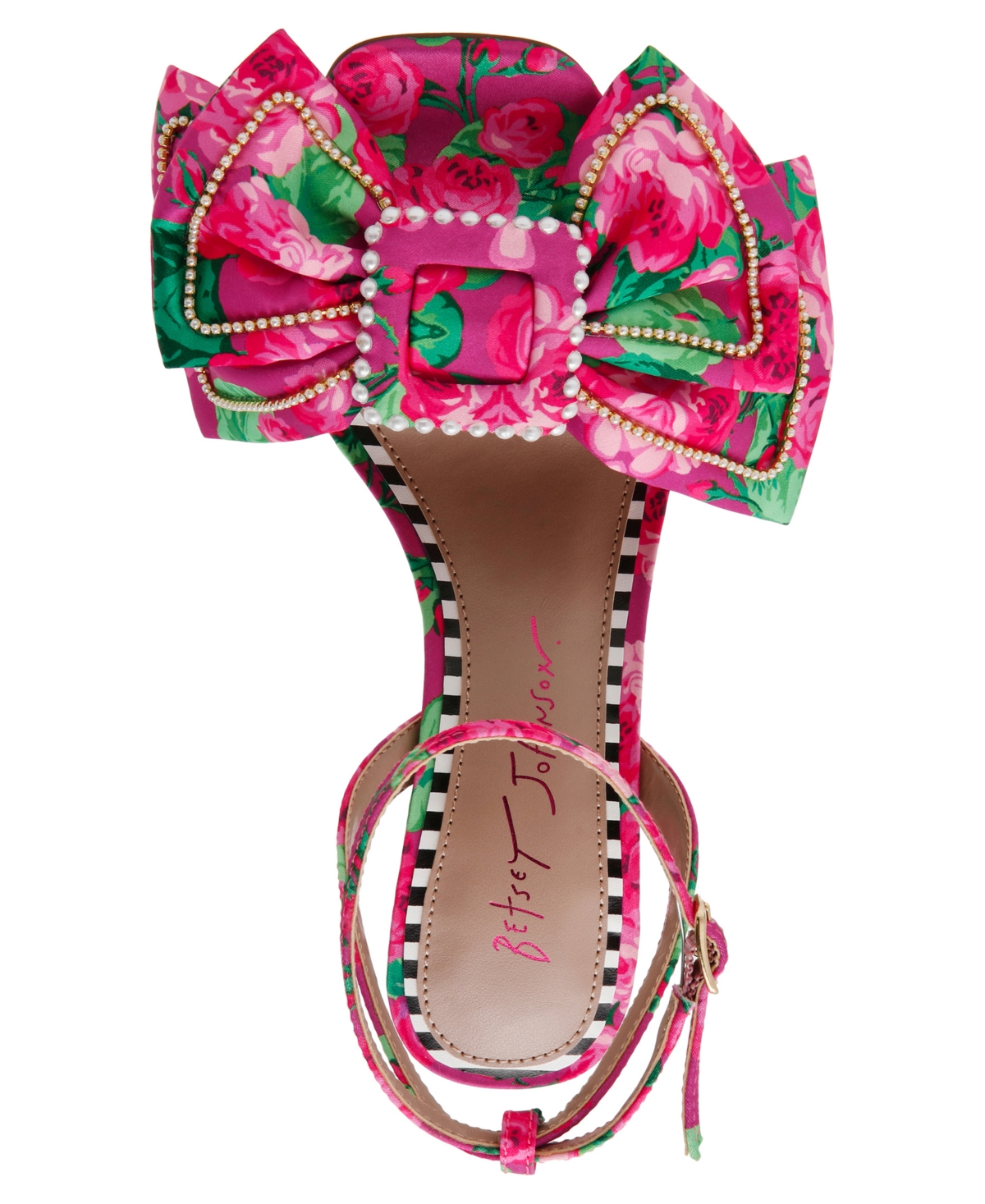 Betsey Johnson Women's Denly Bow Two-Piece Stiletto Dress Sandals