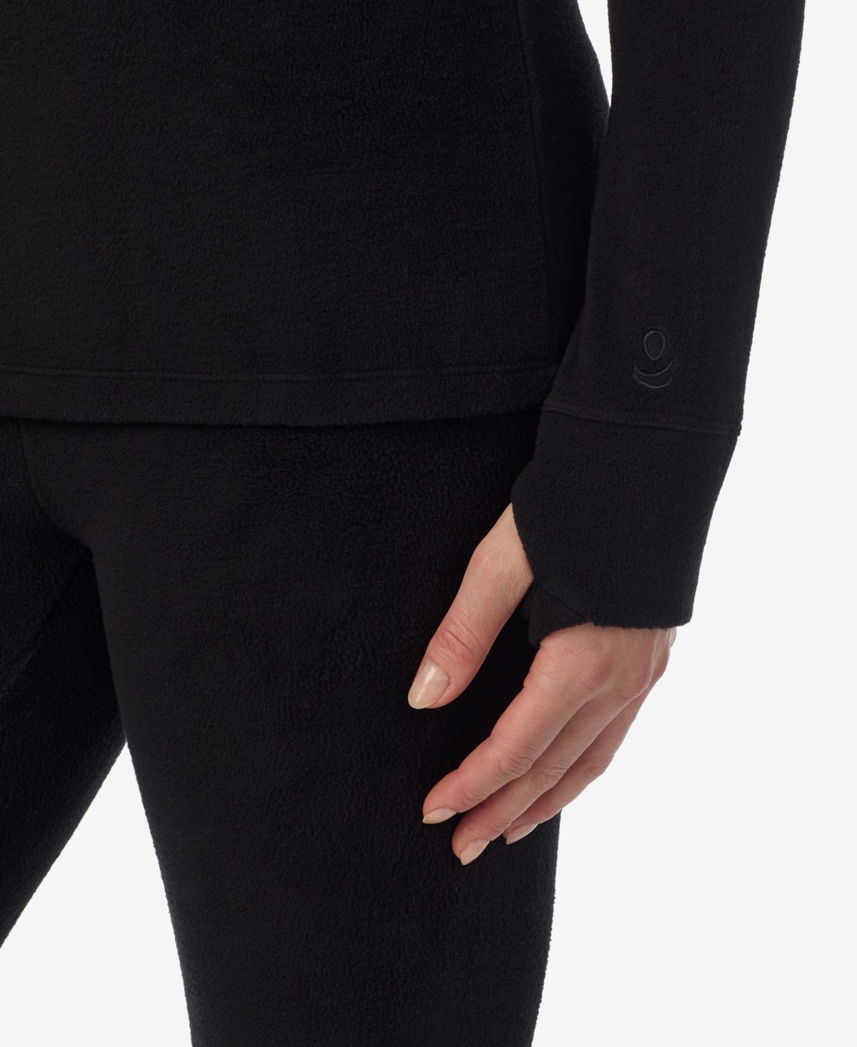 Cuddl Duds Petite Long Sleeve Half-Zip Hoodie