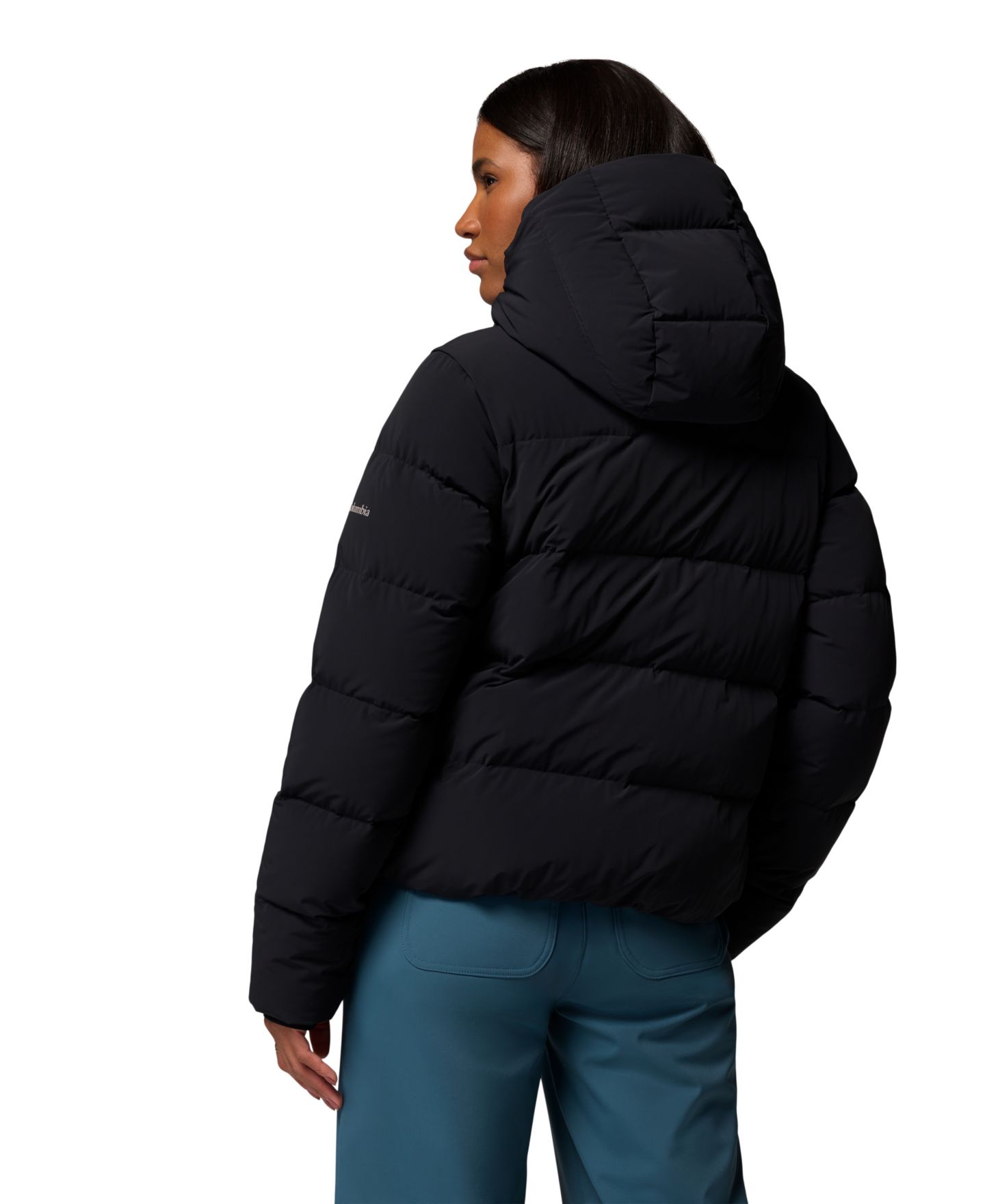 Женская куртка Columbia Amaze Puff Hooded, цвет: Чёрный — фото 5