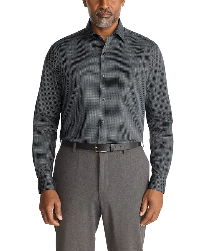 Men's Regular Fit Ultra Wrinkle Free Flex Collar Dress Shirt - thumbnail 4