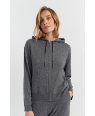 Women's Pure Cashmere Zip Hoodie