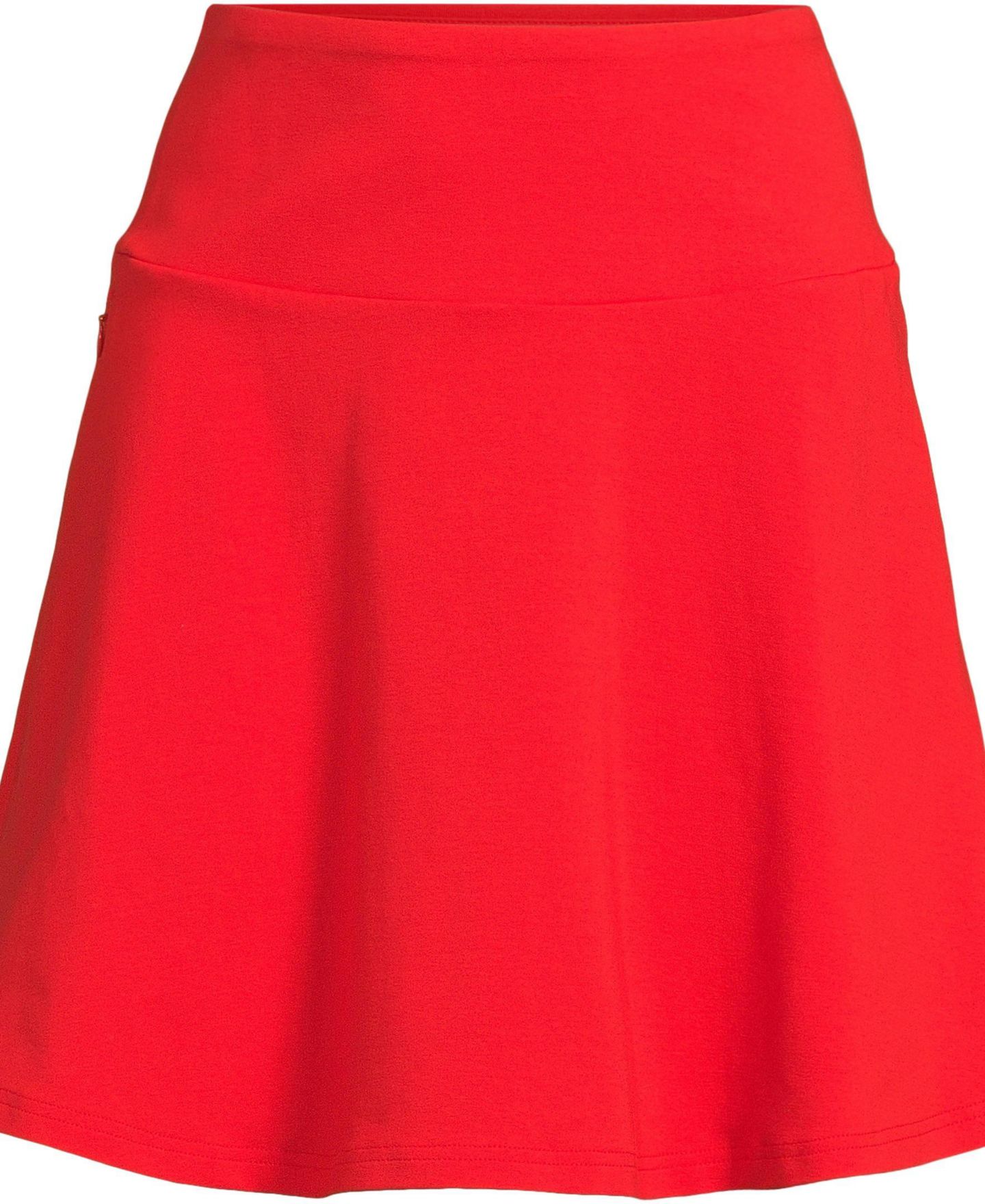 Женская юбка Lands' End Starfish Drop Waist Above the Knee, цвет: Коралловый красный — фото 3
