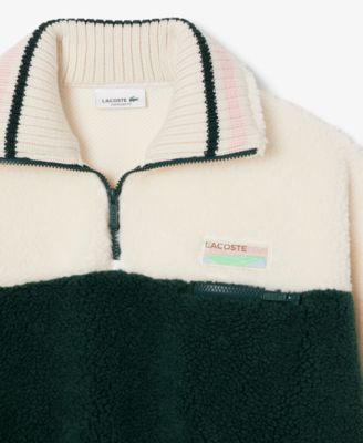 LACOSTE Women's Oversized Colorblock Half Zip Jacket