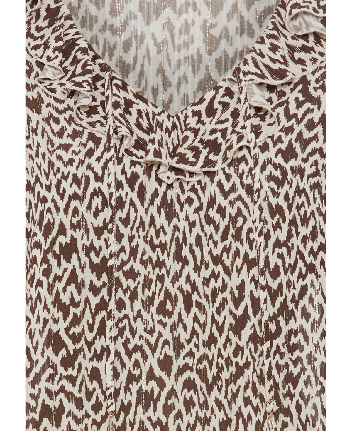 Olsen Modern Animal Bell Sleeve Blouse