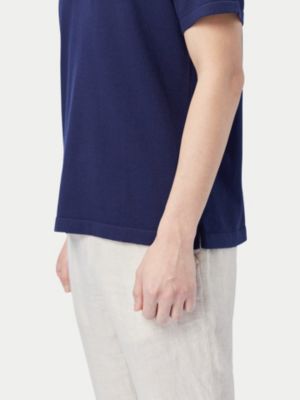 Men's Cotton Silk Cashmere Blend Polo Shirt