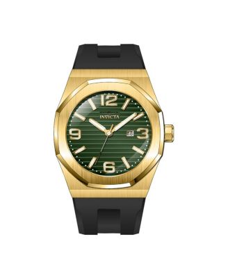 Men's 45777 Huracan Quartz 3 Hand Green Dial Watch