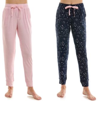 Women's Ultra-Soft Jogger Pajama Bottoms, Set of 2