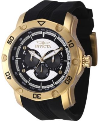 Men's 45741 Pro Diver Quartz Chronograph Black, White Dial Watch