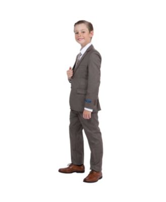 Big Boys 5 Piece Sharkskin Suit,Vest,Pants,Shirt and Tie Set