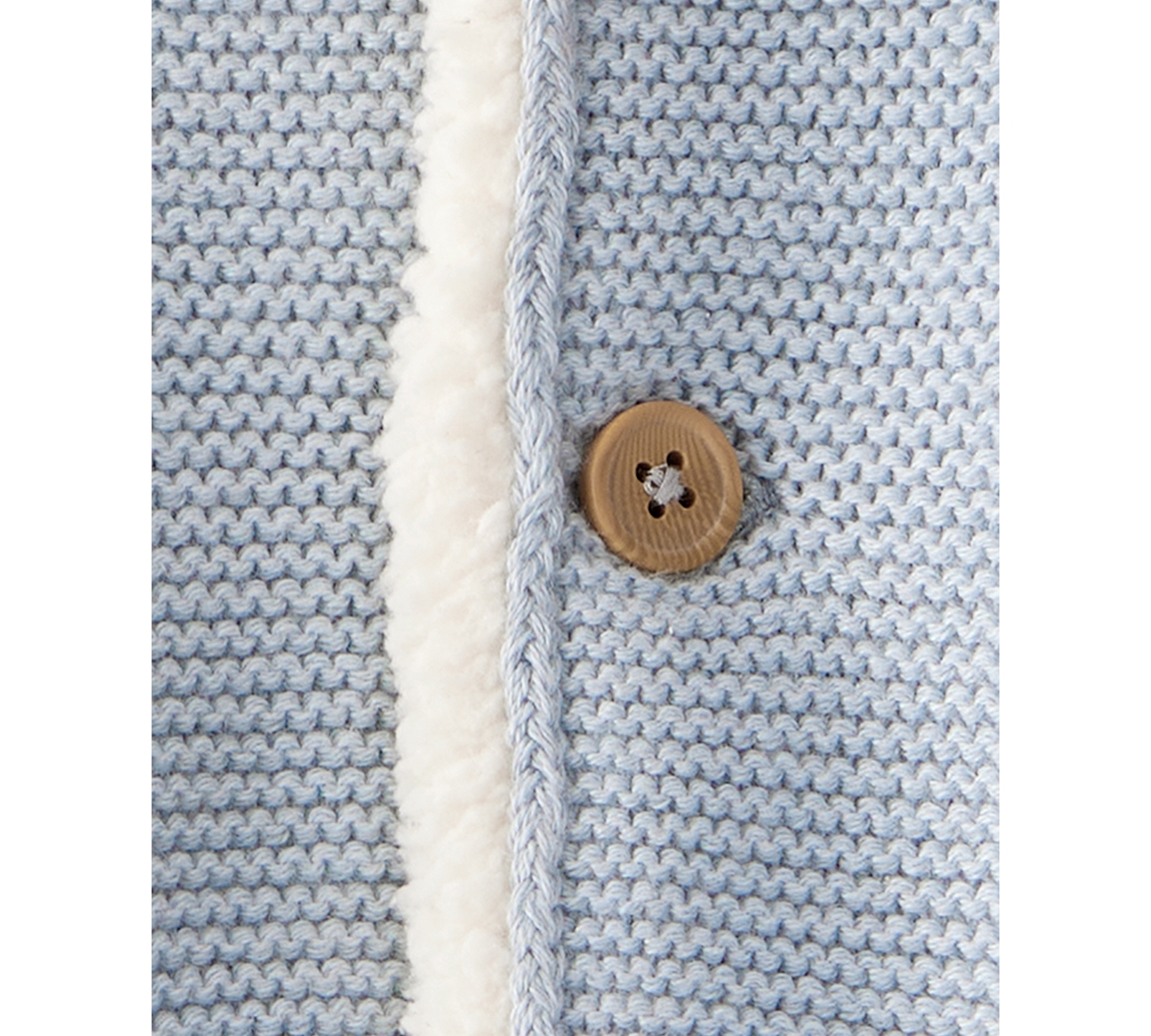 Carter's Baby Boys Or Baby Girls Sherpa-lined Cardigan In Blue