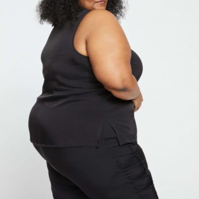 Womens Plus Cooling Stretch Cupro Tank