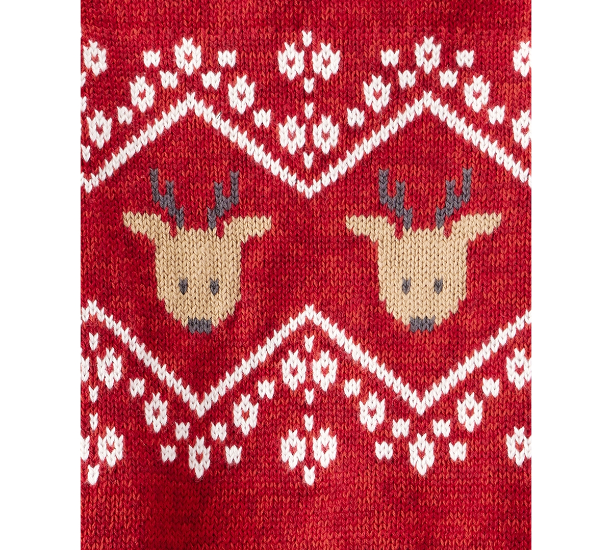 Carter's Baby Boys Fair Isle Long Sleeves Sweater And Pants, 2-piece Set In Red