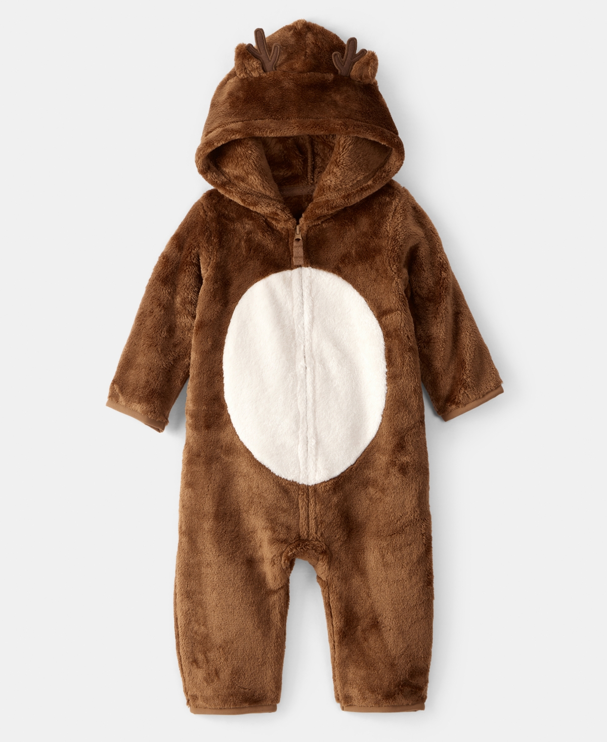 Carter's Baby Boys Or Baby Girls Reindeer Print Jumpsuit In Brown