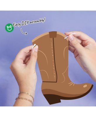 Western Hoedown Garland Banner, 30 Feet of Cord, 15 Double-Sided Cowboy Themed