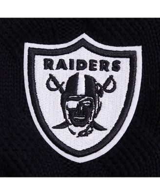 Women's Black Las Vegas Raiders Prep V-Neck Pullover Sweater