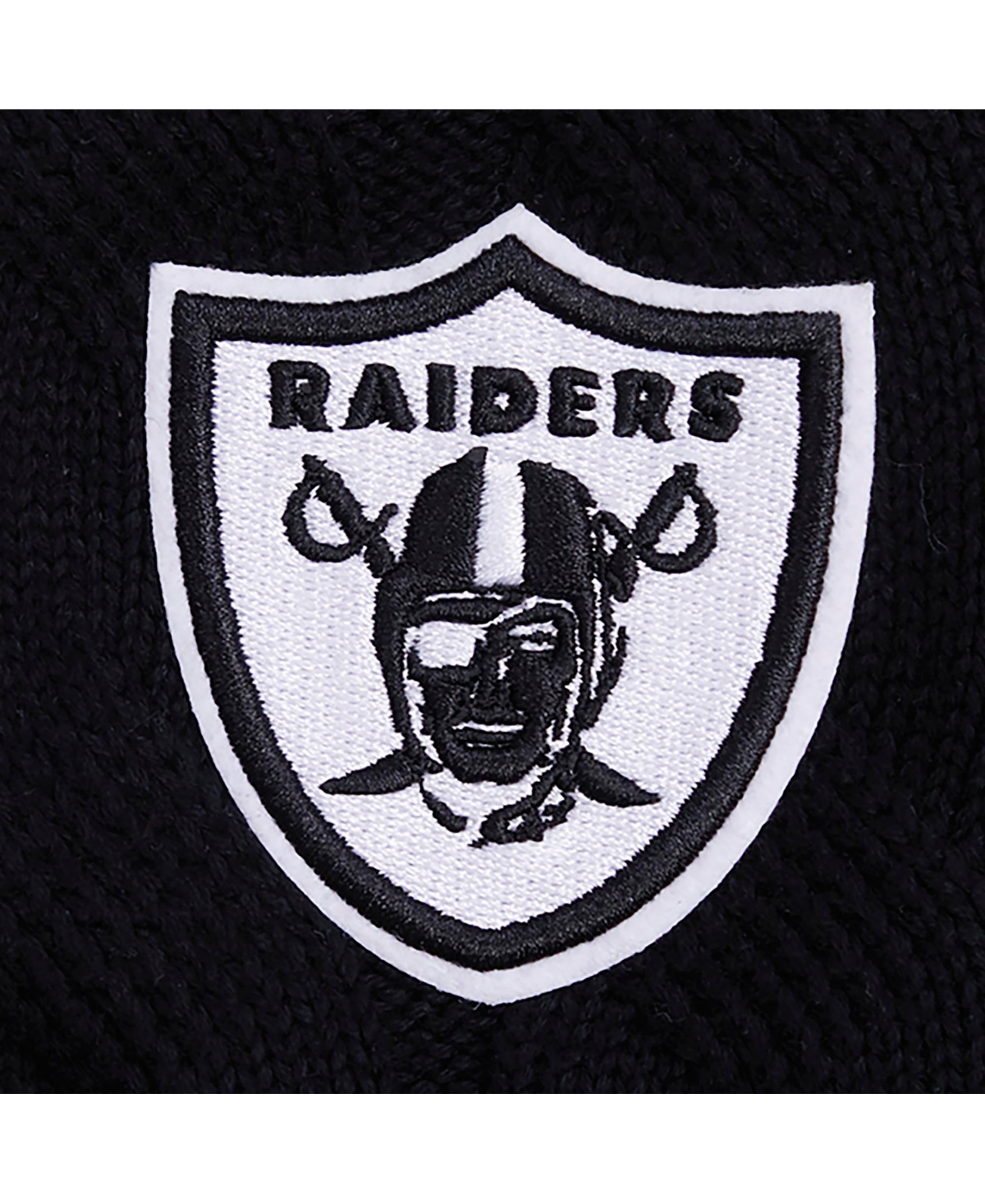 Pro Standard Women's Black Las Vegas Raiders Prep V-neck Pullover Sweater In Black
