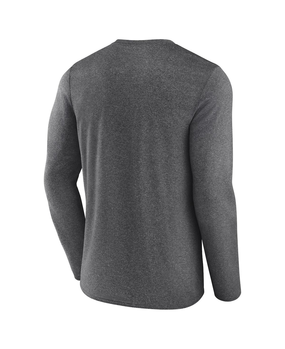 Fanatics Men's Charcoal Texas A&m Aggies Defender Long Sleeve T-shirt In Gray