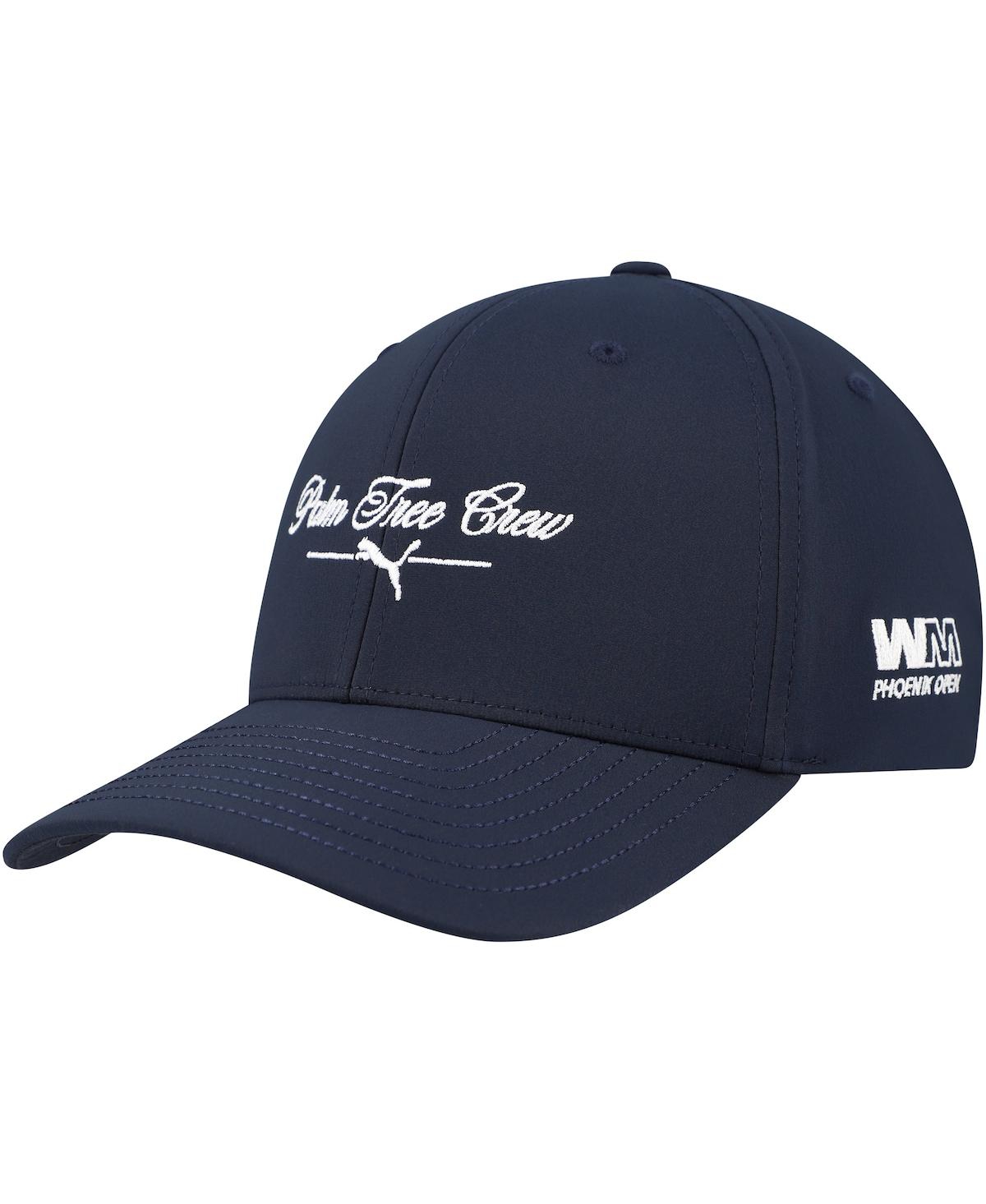 Puma X Ptc Men's Navy Wm Phoenix Open Script Adjustable Hat In Blue