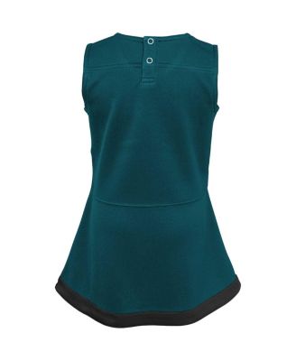 Baby Boys and Girls Green Philadelphia Eagles Cheer Captain Jumper Dress