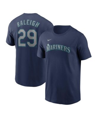 Nike - Men's Cal Raleigh Navy Seattle Mariners Fuse Name Number T-Shirt
