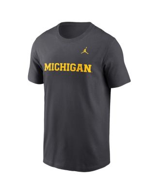 Men's Anthracite Michigan Wolverines Primetime Wordmark T-Shirt