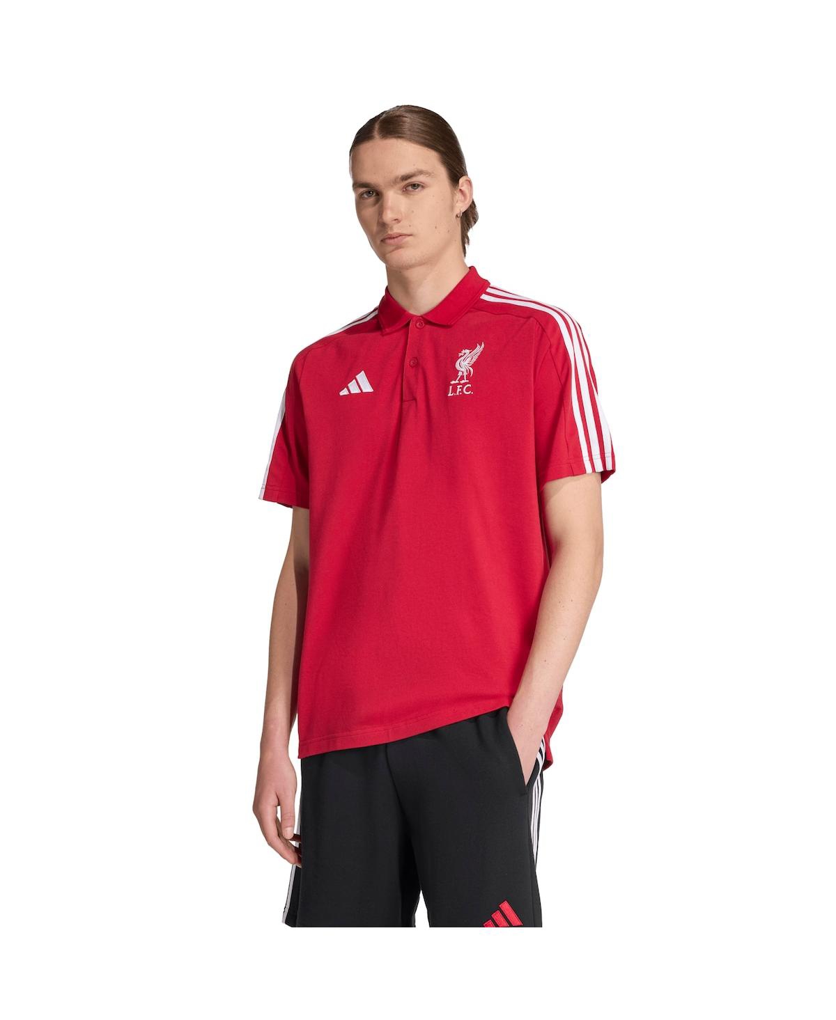 Adidas Men's Red Liverpool Dna Polo