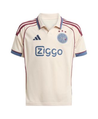 Big Boys and Girls adidas Tan Ajax 2025/26 Third Replica Jersey