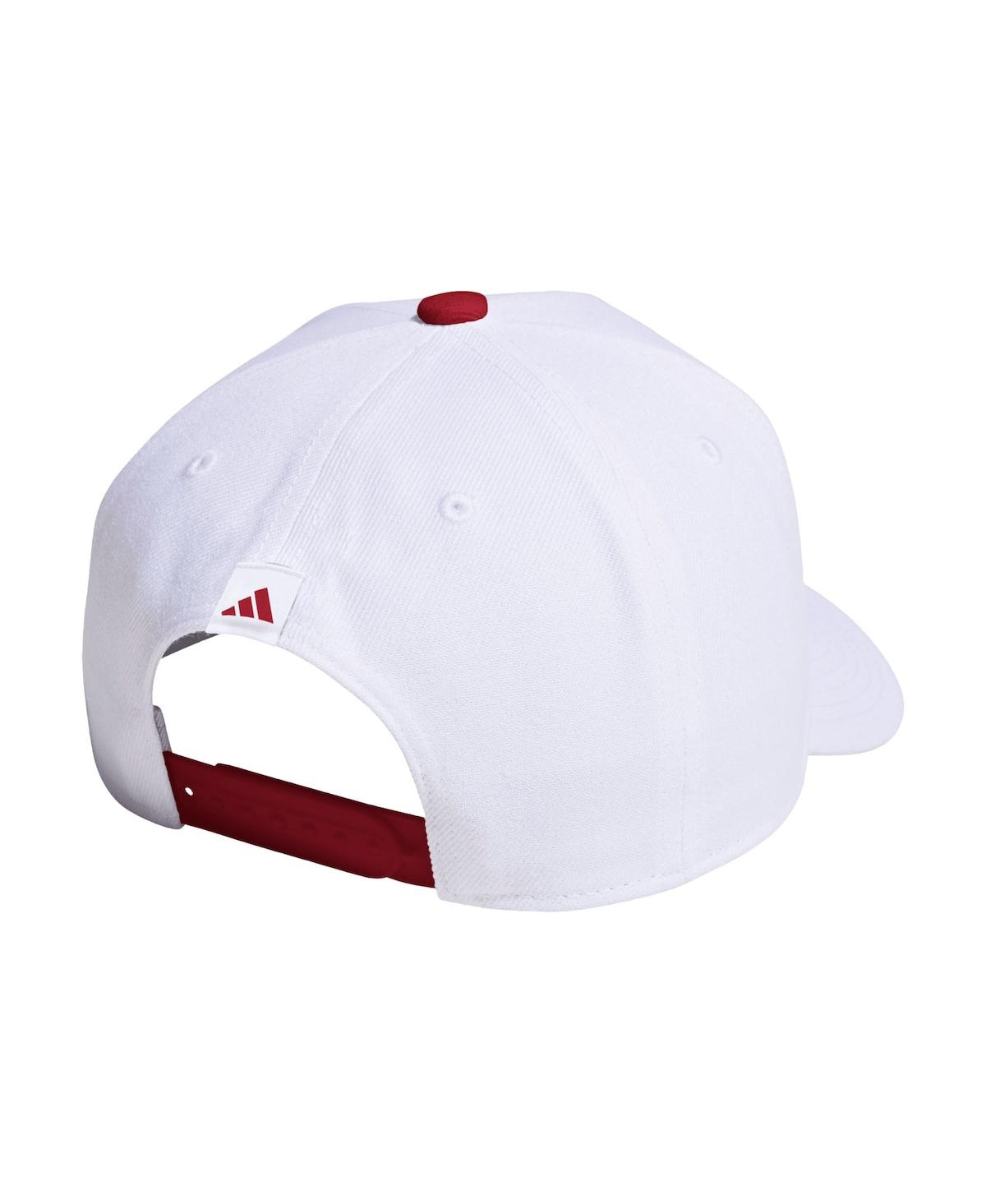 Adidas Originals Men's And Women's White Indiana Hoosiers Locker Room A-frame Adjustable Hat In White