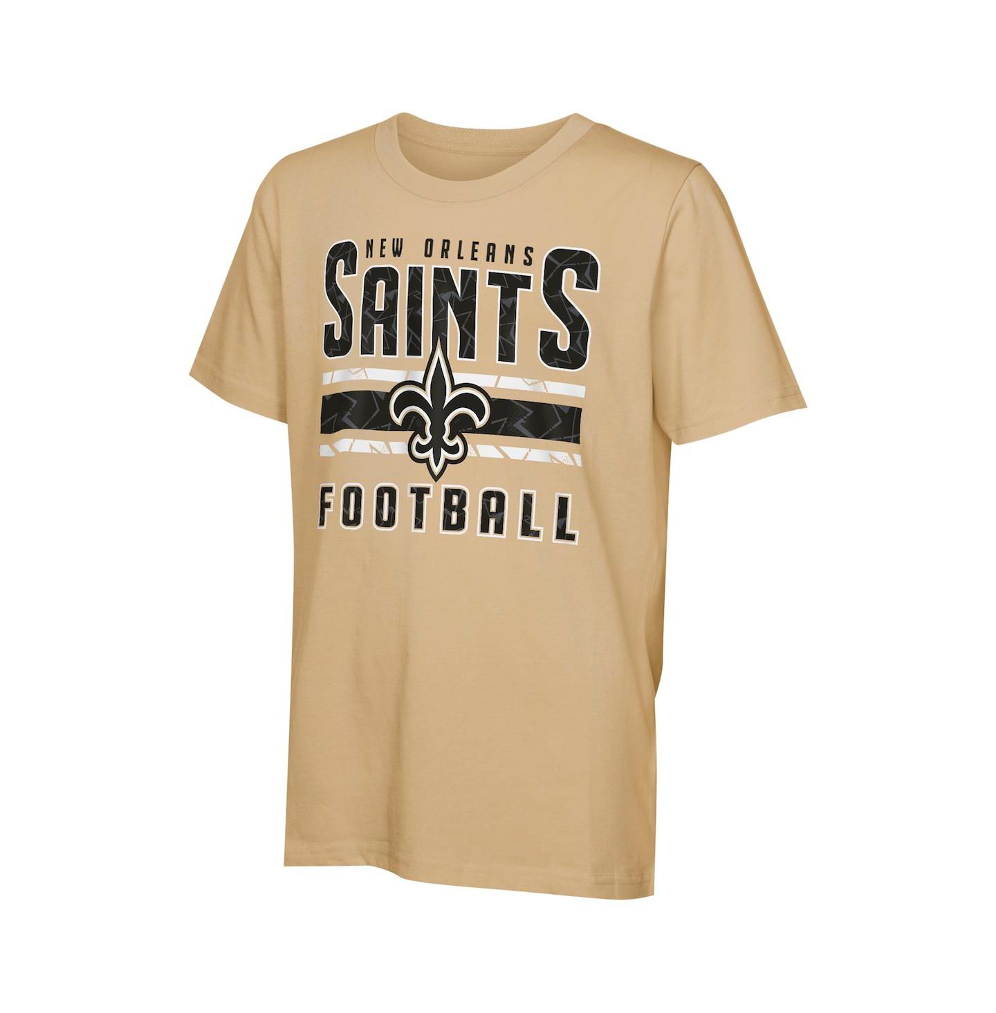 Outerstuff Big Boys and Girls New Orleans Saints In the Mix T-Shirt Combo Set — фото 3