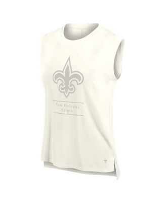 Women's Cream New Orleans Saints Studio Embrace Tank Top