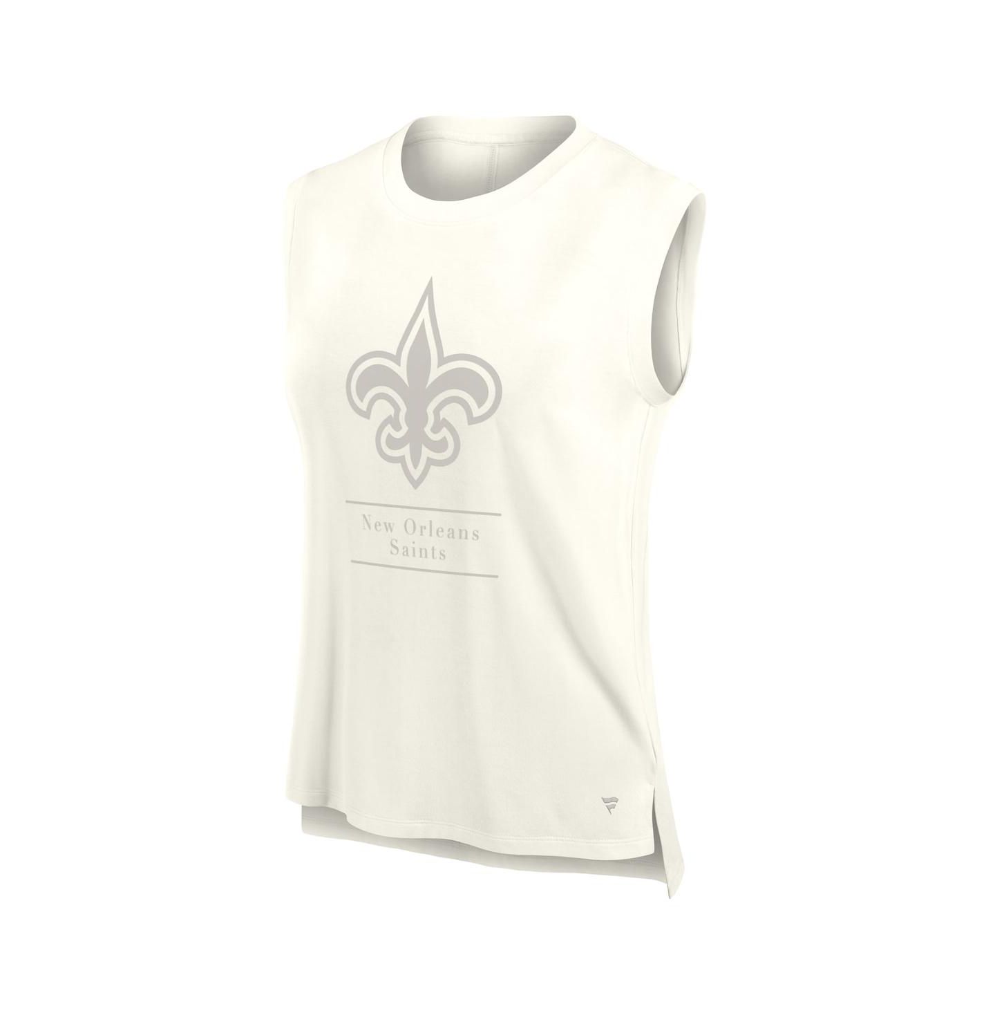 Женский топ Fanatics Cream New Orleans Saints Studio Embrace — фото 2