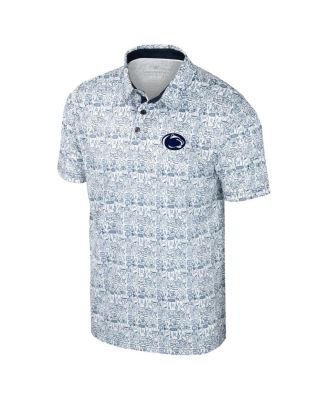 Men's Navy Penn State Nittany Lions It's Time Allover Print Polo Shirt