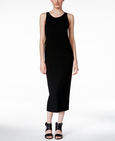 Eileen Fisher Jersey Scoop-Neck Midi Dress