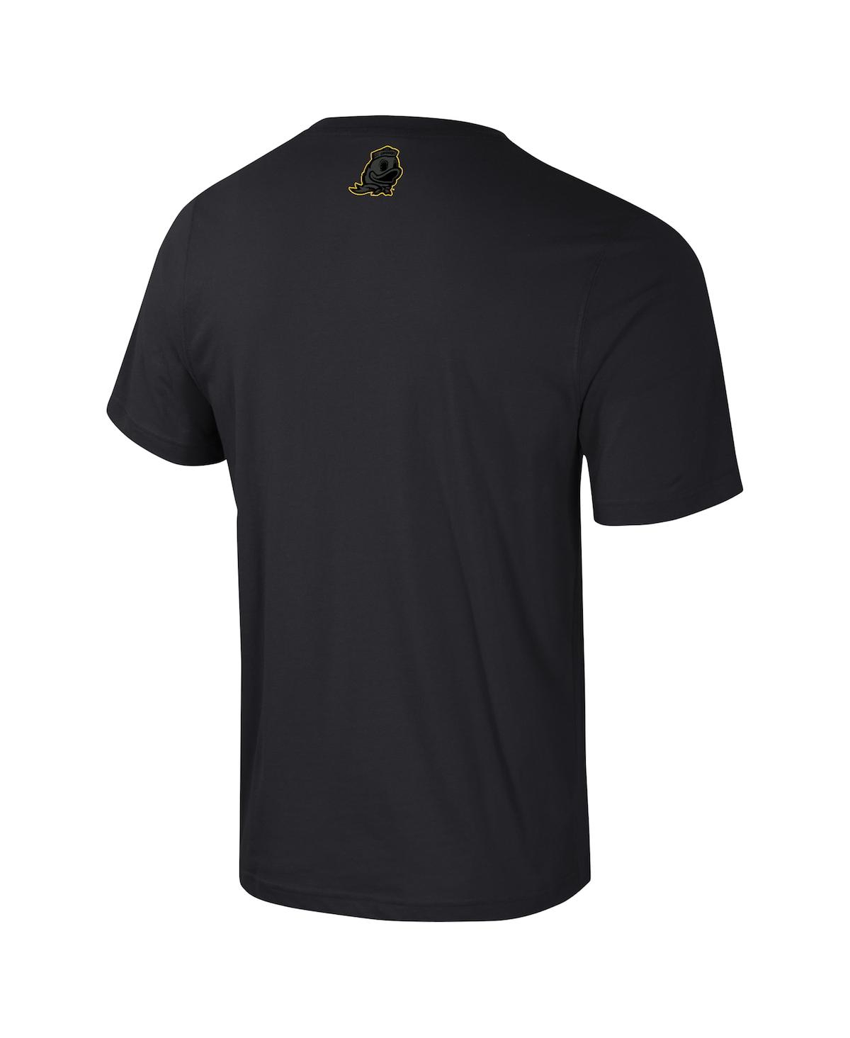 Colosseum Men's Black Oregon Ducks Color Pop Active Blend T-shirt In Black