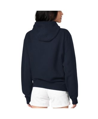 Women's Navy New York Yankees Flowers Graphic Pullover Hoodie