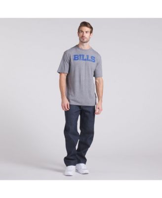 Men's Heather Gray Buffalo Bills Pass Rush Tri-Blend T-Shirt