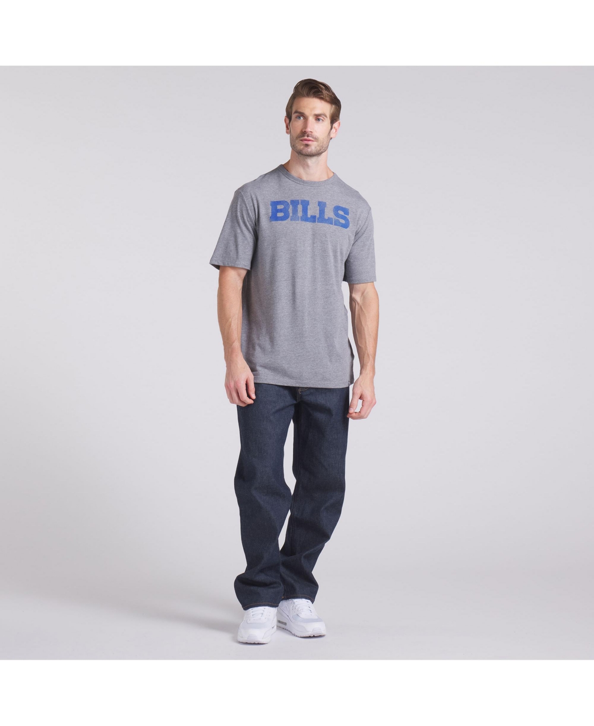 Fanatics Men's Heather Gray Buffalo Bills Pass Rush Tri-blend T-shirt In Gray