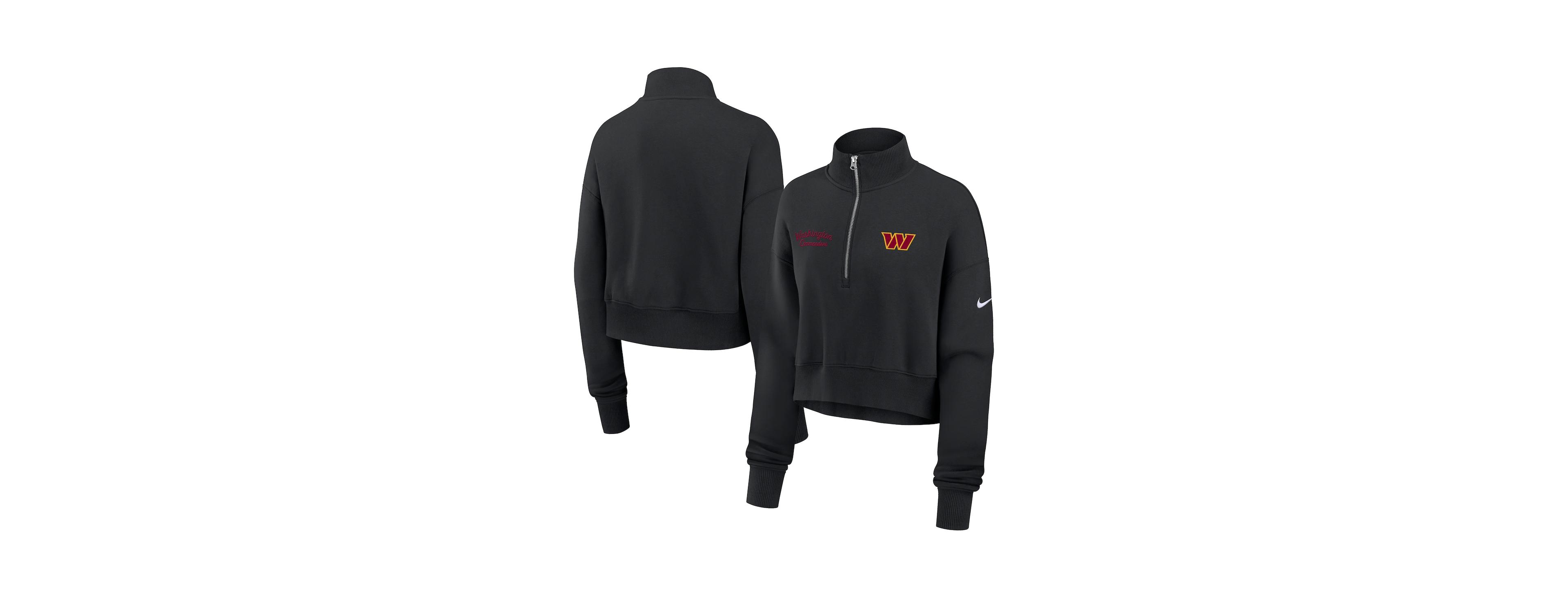 Nike Women's Black Washington Commanders Primetime Phoenix Half-Zip Sweatshirt