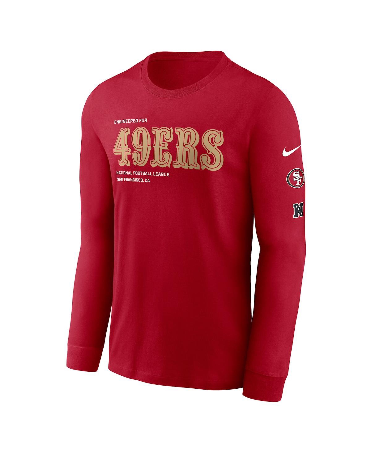 Nike San Francisco 49ers Play To Win Essential  Men's Nfl Long-sleeve T-shirt In Red